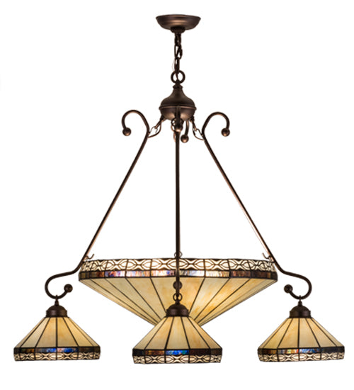 Meyda Tiffany Crestwood 159299 Chandelier Light - Mahogany Bronze