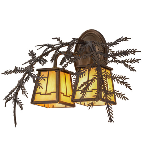 Meyda Tiffany Pine Branch 159315 Wall Light - Antique Copper