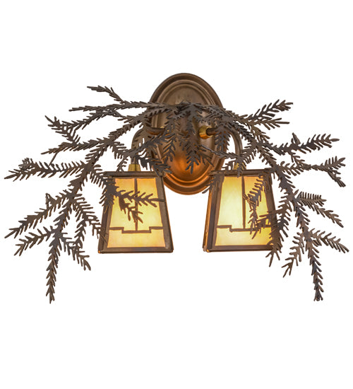 Meyda Tiffany Pine Branch 159315 Wall Light - Antique Copper