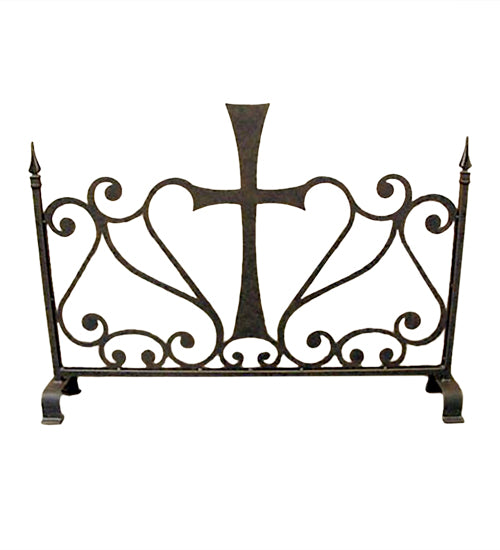 Meyda Tiffany Lighting 159319 Templar Fireplace Screen Fireplace Screen Nickel