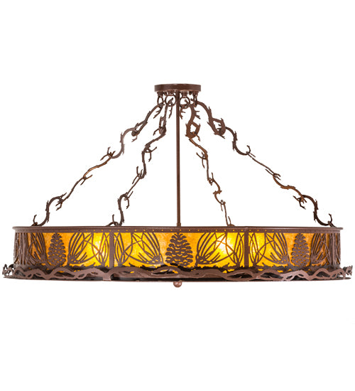 Meyda Tiffany Mountain Pine 159669 Ceiling Light - Rust