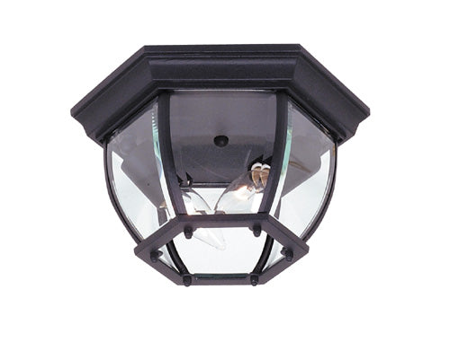 Artcraft Lighting AC8096BK Classico Two Light Outdoor Flush Mount Outdoor Black