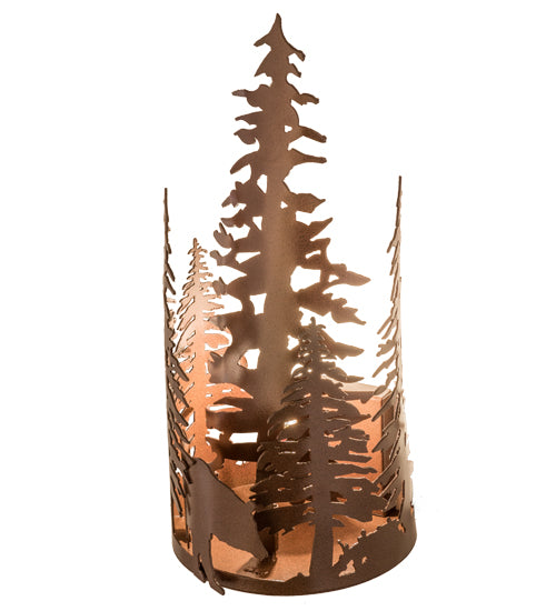 Meyda Tiffany Bear Through The Trees 159806 Wall Light - Rust