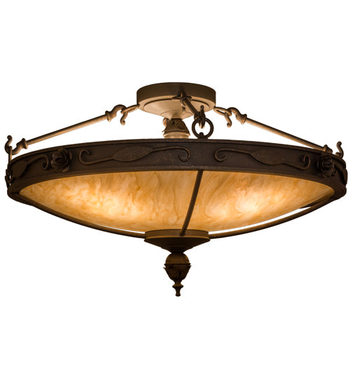 Meyda Tiffany Arabesque 159823 Ceiling Light - Gilded Tobacco Least