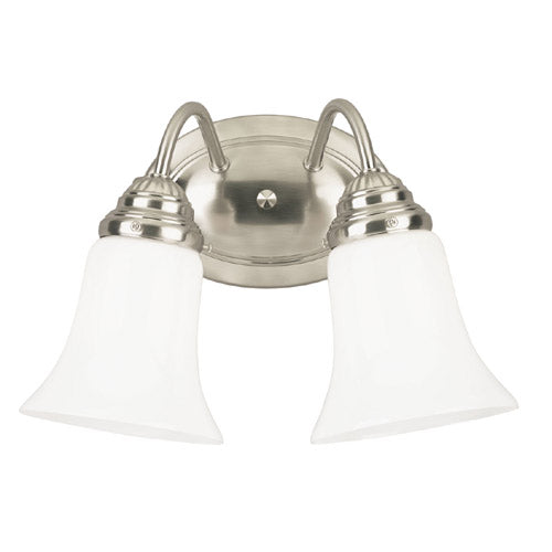 Westinghouse Trinity 6461700 Bath Vanity Light 9 in. wide - Brushed Nickel