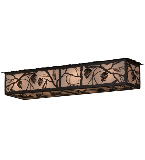 Meyda Tiffany Whispering Pines 159992 Bath Vanity Light 14 in. wide - Timeless Bronze