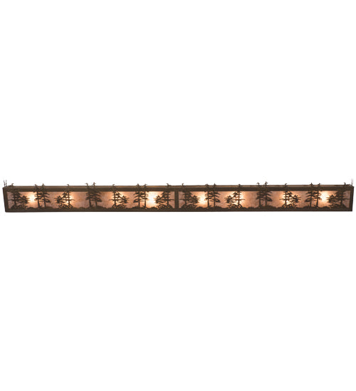 Meyda Tiffany Tall Pines 159995 Bath Vanity Light 60 in. wide - Antique Copper