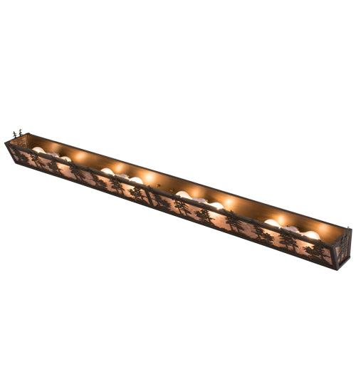 Meyda Tiffany Tall Pines 159995 Bath Vanity Light 60 in. wide - Antique Copper