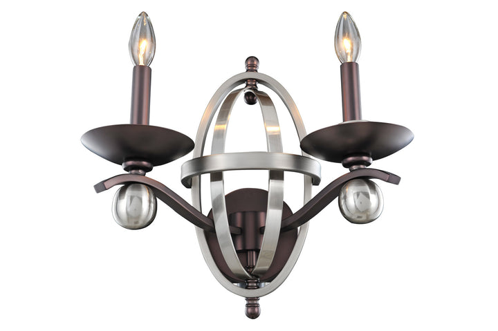 Kalco Rothwell 6591PSN Wall Light - Polished Satin Nickel