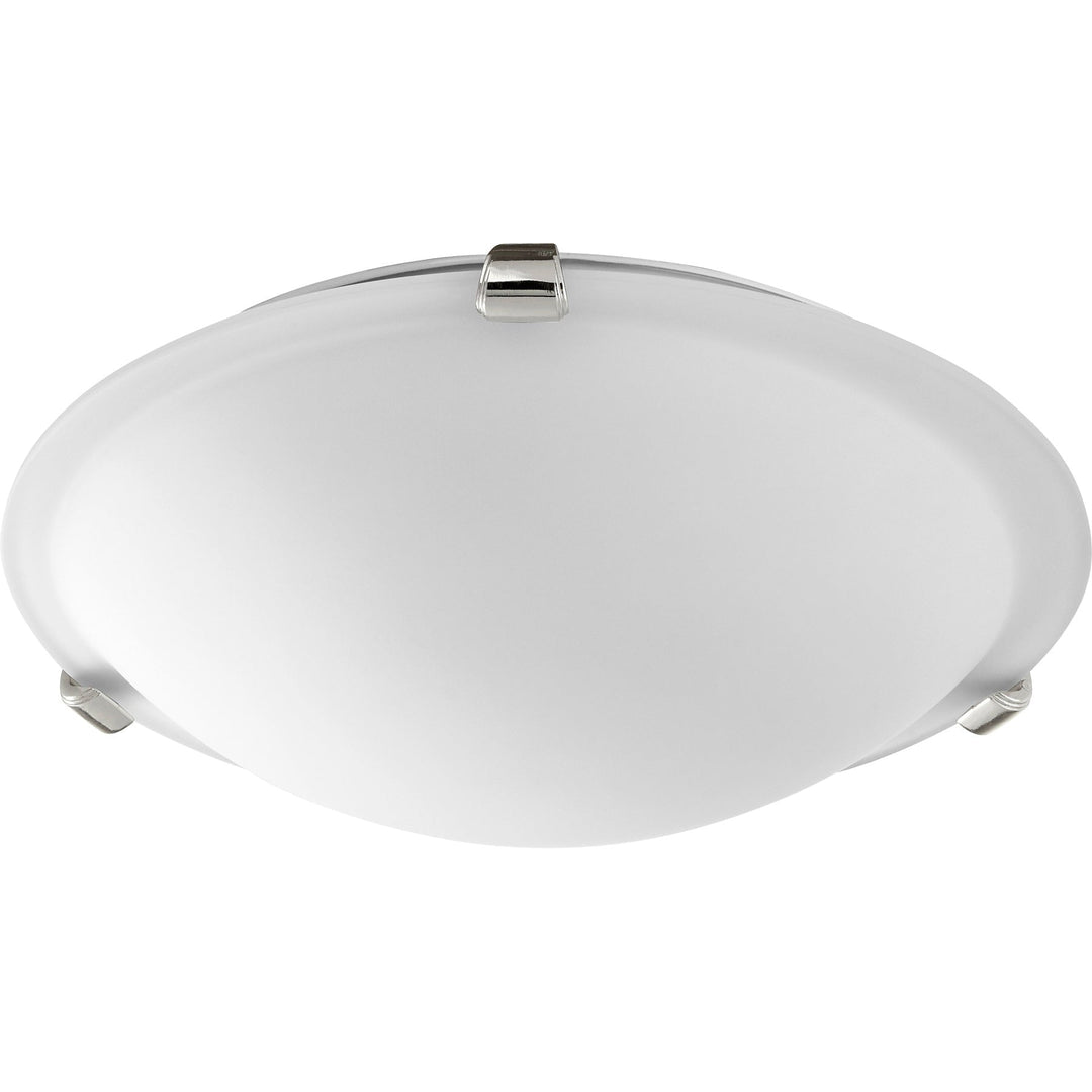 Quorum 3000 Ceiling Mounts 3000-12162 Ceiling Light - Polished Nickel W/ Satin Opal