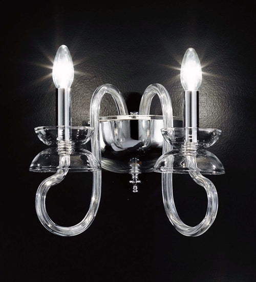 Meyda Tiffany Buffalo At Dawn 174423 Wall Light - Chrome,Crystal