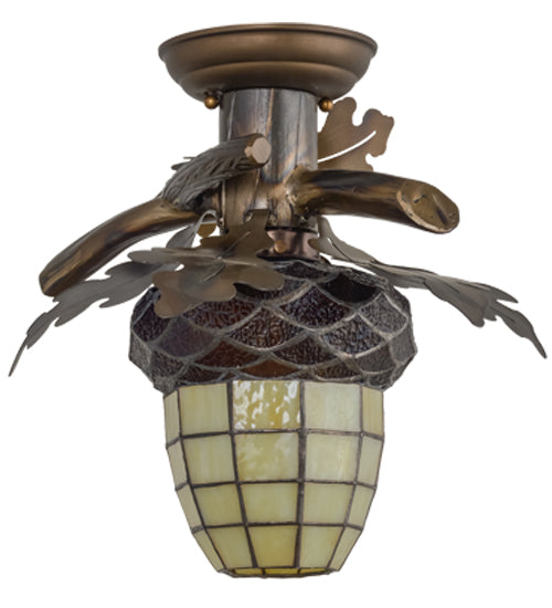 Meyda Tiffany Acorn Branch 160236 Ceiling Light - Antique Copper