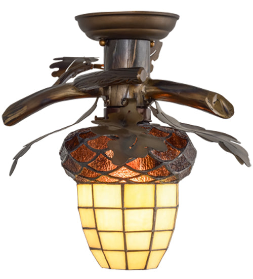 Meyda Tiffany Acorn Branch 160236 Ceiling Light - Antique Copper