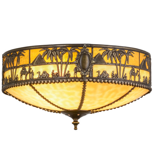Meyda Tiffany Camel 160257 Ceiling Light - Antique Brass