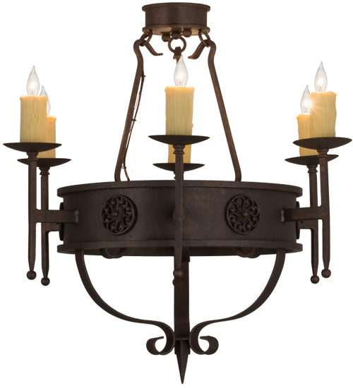 Meyda Tiffany Calandra 160259 Chandelier Light - Timeless Bronze
