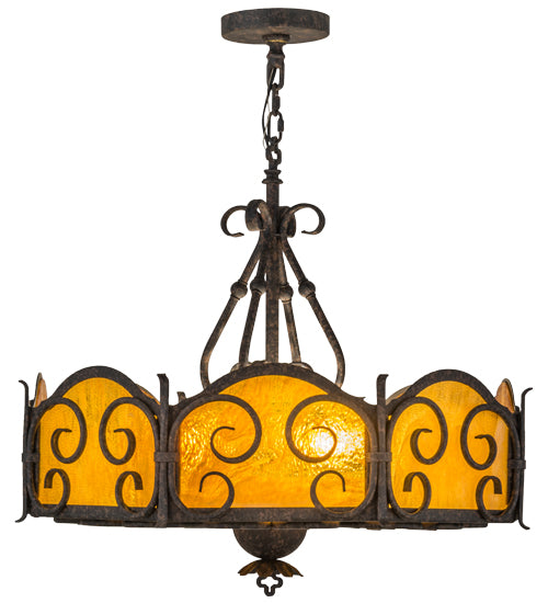 Meyda Tiffany Radha 160260 Pendant Light - Craftsman Brown