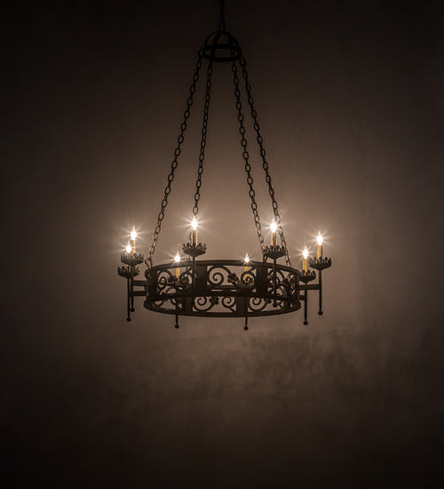 Meyda Tiffany Majella 160337 Chandelier Light - Oil Rubbed Bronze