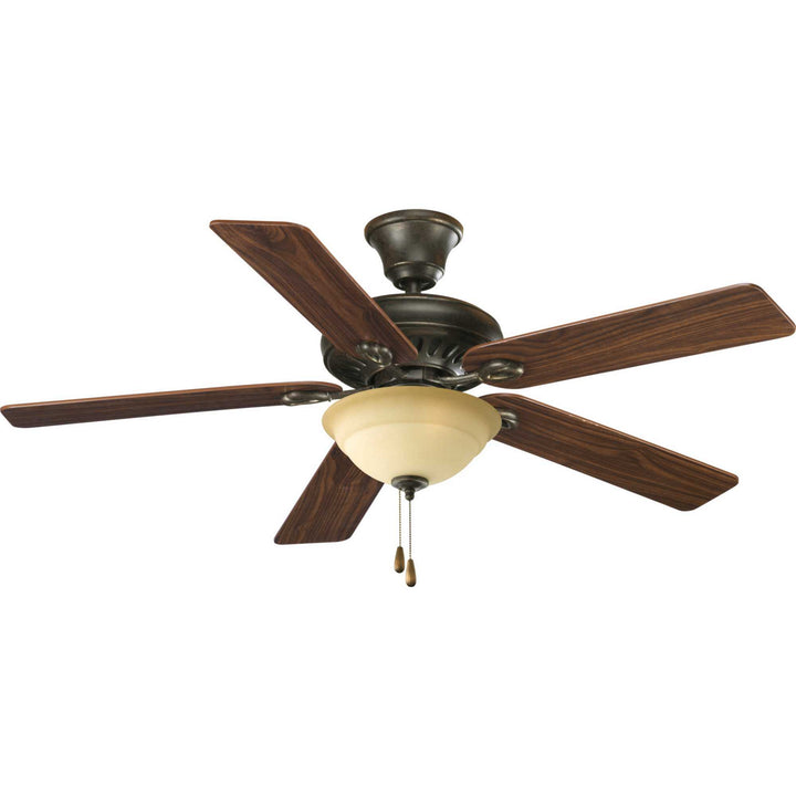 Progress AirPro Signature P2521-77 Ceiling Fan - Forged Bronze, Classic Walnut, Medium Cherry/