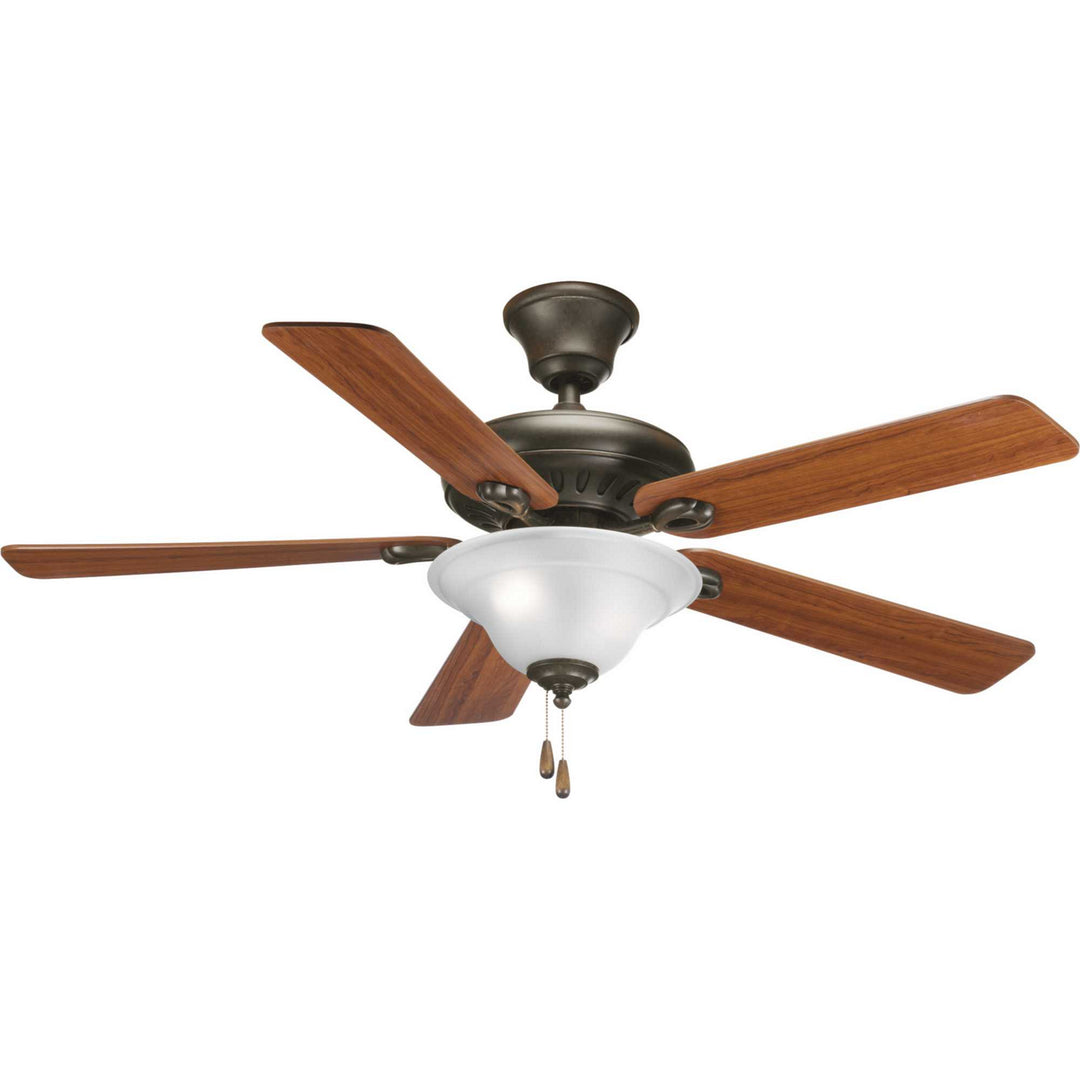 Progress AirPro Signature P2521-77 Ceiling Fan - Forged Bronze, Classic Walnut, Medium Cherry/