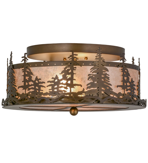 Meyda Tiffany Tall Pines 160561 Ceiling Light - Antique Copper