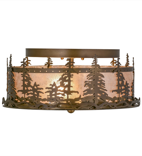 Meyda Tiffany Tall Pines 160561 Ceiling Light - Antique Copper