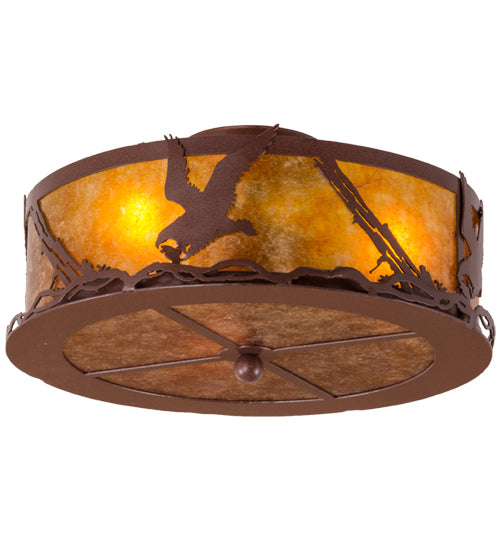 Meyda Tiffany Strike Of The Eagle 160593 Ceiling Light - Red Rust