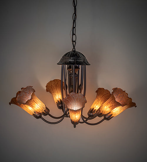 Meyda Tiffany Amber 160627 Ceiling Light - Mahogany Bronze