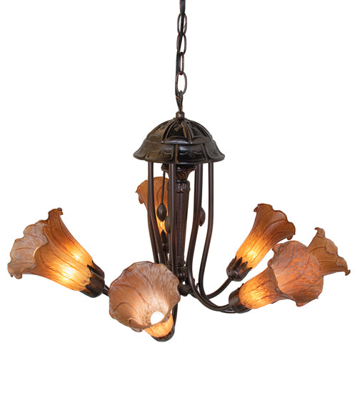 Meyda Tiffany Amber 160627 Ceiling Light - Mahogany Bronze
