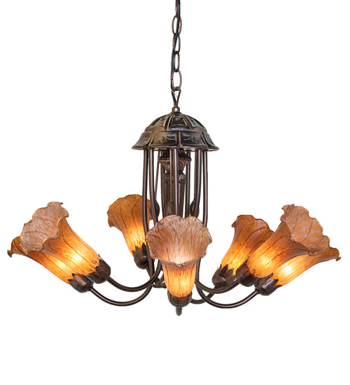 Meyda Tiffany Amber 160627 Ceiling Light - Mahogany Bronze