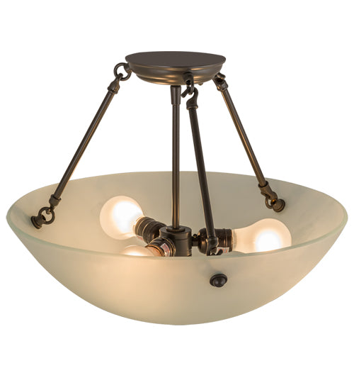 Meyda Tiffany Cypola 160628 Ceiling Light - Mahogany Bronze