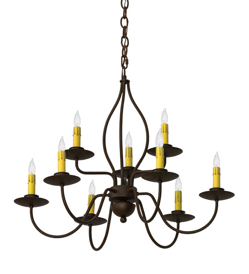 Meyda Tiffany Earl 160692 Chandelier Light - Rustic Iron