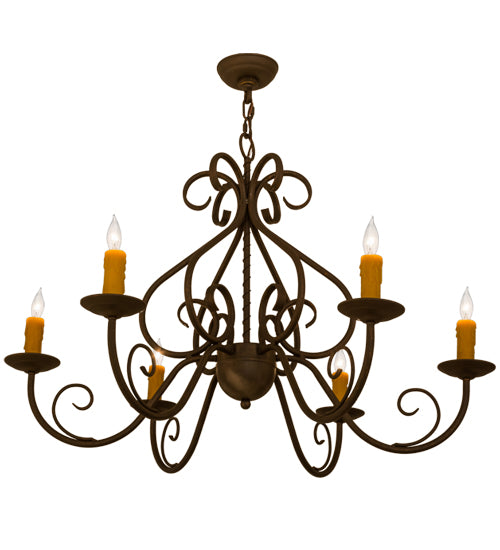 Meyda Tiffany Jenna 160714 Chandelier Light - Gilded Tobacco Least