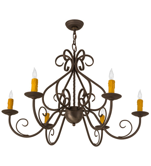 Meyda Tiffany Jenna 160714 Chandelier Light - Gilded Tobacco Least
