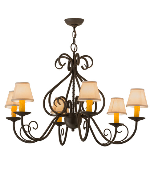 Meyda Tiffany Jenna 160717 Chandelier Light - Verdigris