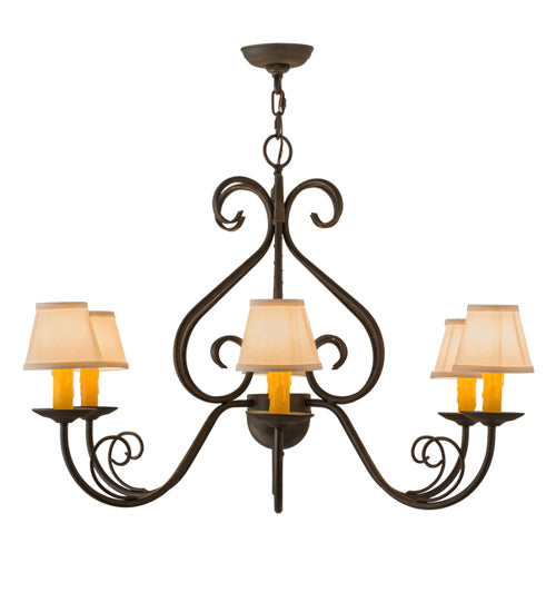 Meyda Tiffany Jenna 160717 Chandelier Light - Verdigris