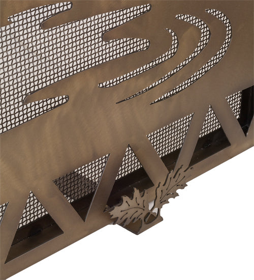Meyda Tiffany Lighting 160770 Moose Creek Fireplace Screen Home Decor Copper/Antique/Verde