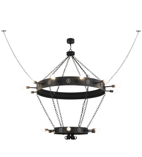 Meyda Tiffany Korset 160840 Chandelier Light - Black