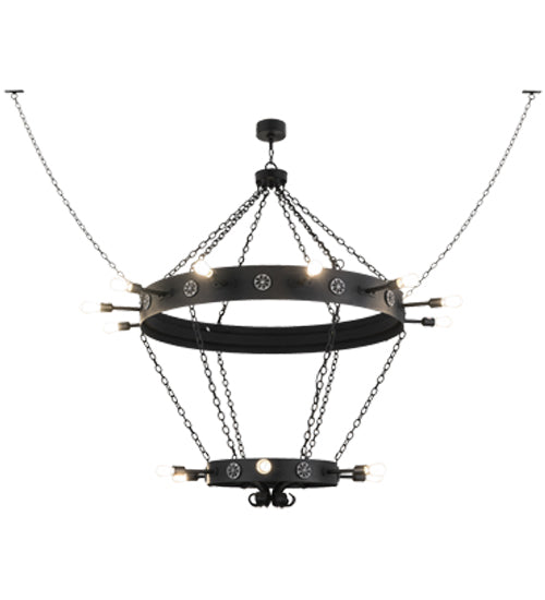 Meyda Tiffany Korset 160840 Chandelier Light - Black