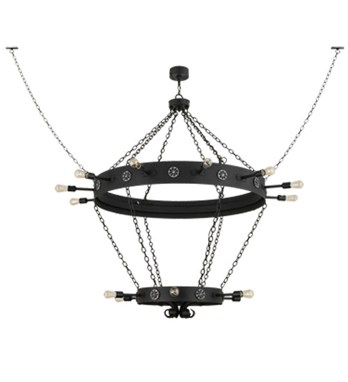 Meyda Tiffany Korset 160840 Chandelier Light - Black