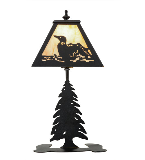 Meyda Tiffany Lighting 160843 Loon One Light Accent Lamp Lamp Bronze / Dark