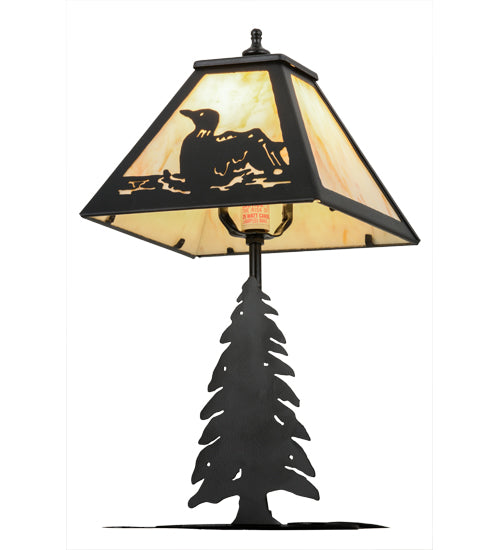 Meyda Tiffany Lighting 160843 Loon One Light Accent Lamp Lamp Bronze / Dark
