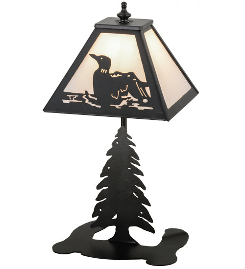 Meyda Tiffany Lighting 160847 Loon One Light Accent Lamp Lamp Black