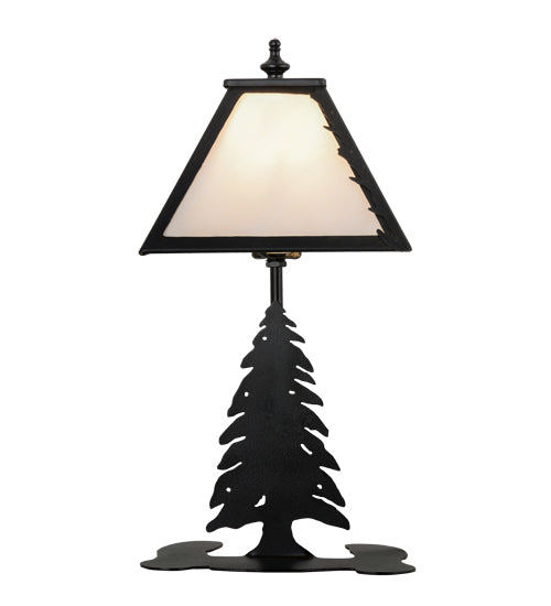 Meyda Tiffany Lighting 160852 Leaf Edge One Light Accent Lamp Lamp Black