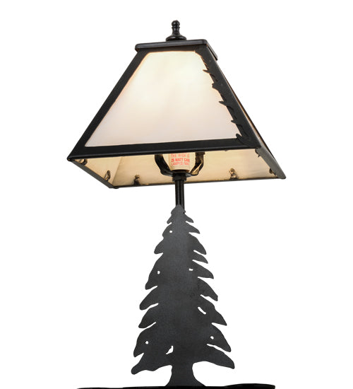 Meyda Tiffany Lighting 160852 Leaf Edge One Light Accent Lamp Lamp Black