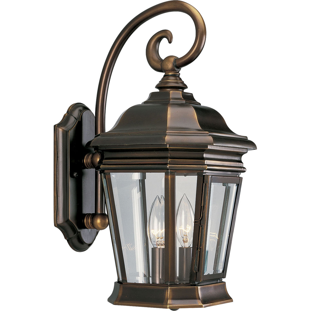 Progress Lighting P5671-108 Crawford Two Light Wall Lantern Outdoor Bronze / Dark