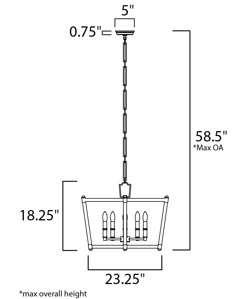 Maxim Lucent 16103CLHR Chandelier Light - Heritage
