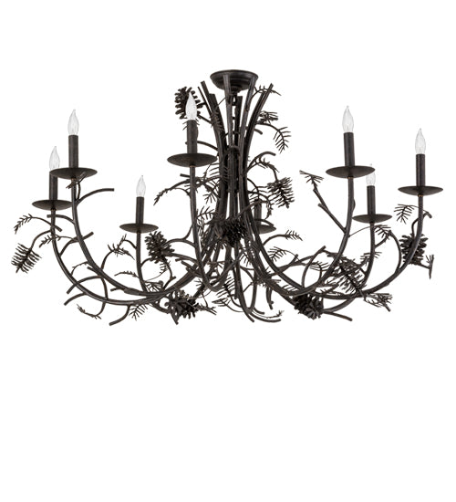 Meyda Tiffany Pinecone 161106 Chandelier Light - Chestnut