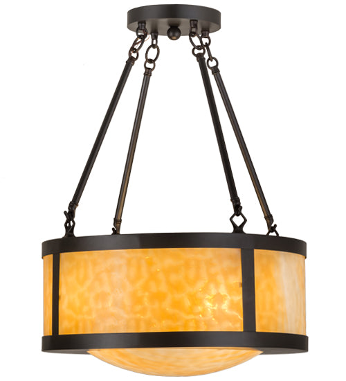 Meyda Tiffany Pomona 161333 Ceiling Light - Craftsman Brown