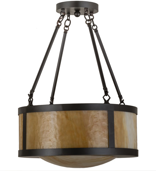Meyda Tiffany Pomona 161333 Ceiling Light - Craftsman Brown