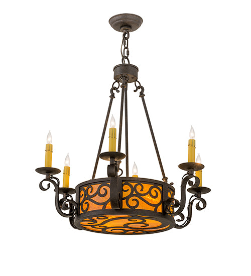 Meyda Tiffany Delano 161588 Chandelier Light - Antique Copper
